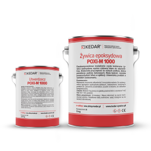 Żywica epoksydowa bezbarwna Poxi-M 1000 UV 1 cm Dwukomponentowa krystalicznie czysta bezbarwna żywica epoksydowa Poxi-M 1000 wysoce rozlewna.