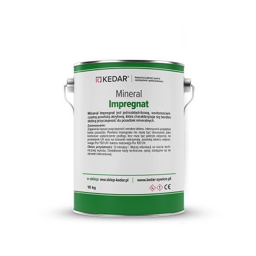 Mineral Impregnat jest jednoskładnikową, wodorozcieńczalną powłoką akrylową, która charakteryzuje się bardzo dobrą przyczepność do posadzek mineralnych.