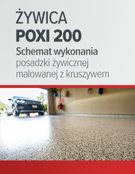 Wykonanie posadzki żywicznej malowanej z kruszywem Poxi 200