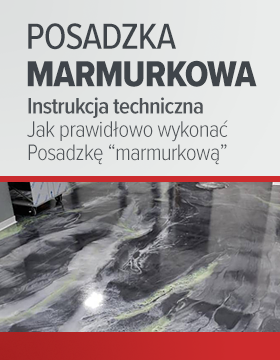 Schemat wykonania marmurkowej posadzki z żywicy