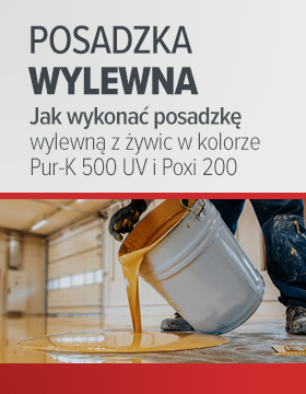 Schemat wykonania posadzki wylewnej w kolorze Pur-K 500 UV i Poxi 200